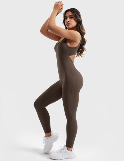 NovaFit™ | Gym Jumpsuit med V-Rygg