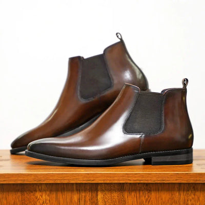 Brian™ | Sofistikerade Chelsea boots i läder